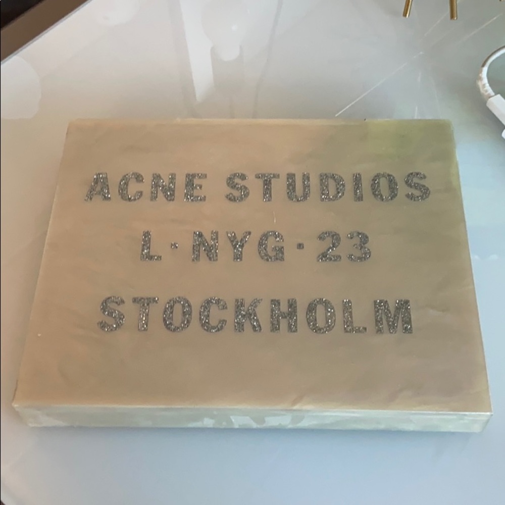 Acne studios box clutch